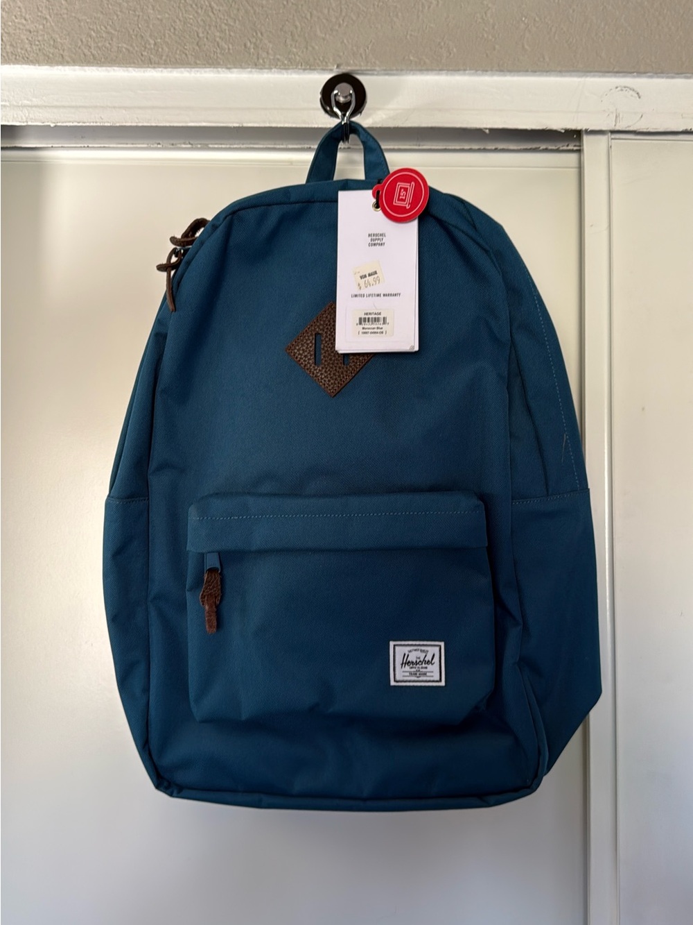 Herschel Heritage Backpack Moroccan Blue NWT 15” Laptop Bag